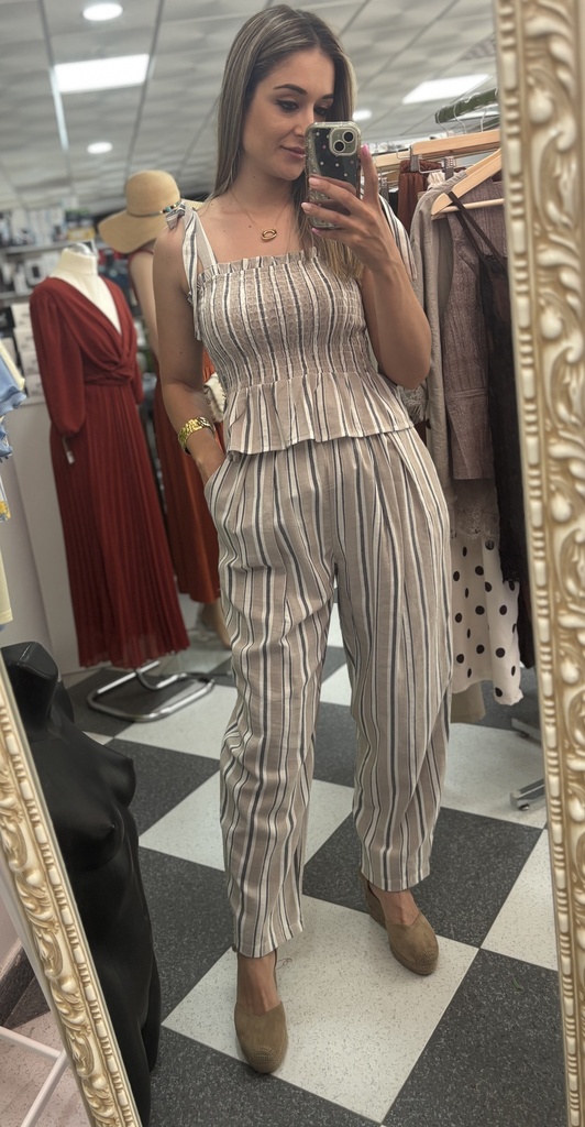 Conjunto a rayas 2 piezas